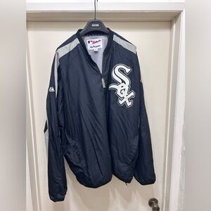 Majestic Chicago White Sox Jacket Men's XL Vintage
MLB Baseball Pullover 1/4 Zip